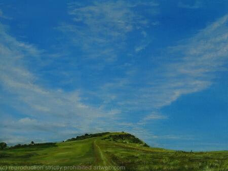Clifftop walk at West Bay