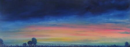 Sunset in the Mendip Hills - Summerset