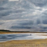 In the sun at Holkham Bay