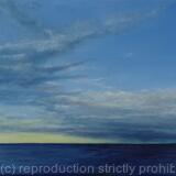 Farne islands at sunset