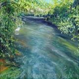 River Lea with little egret