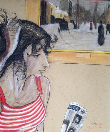 At Four in the Tate (Sue with Observer)