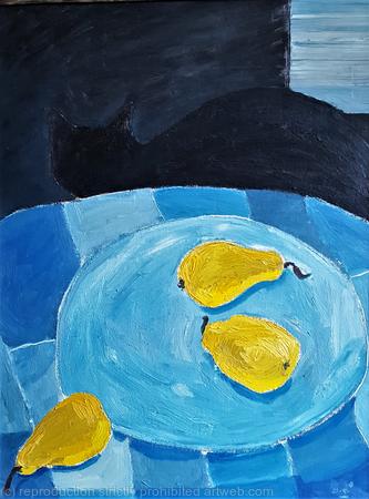 Still Life with Cat (Little Gaius)