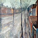 Park Drive, Ilkeston in Rain