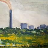 Radcliffe Power Station from Trent Lock