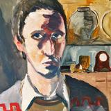 Self-portrait with Chinese Vases