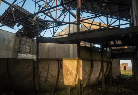 Torpedo attack trainer, interior