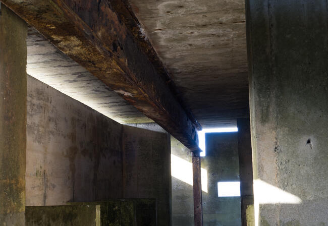 Gun emplacement interior