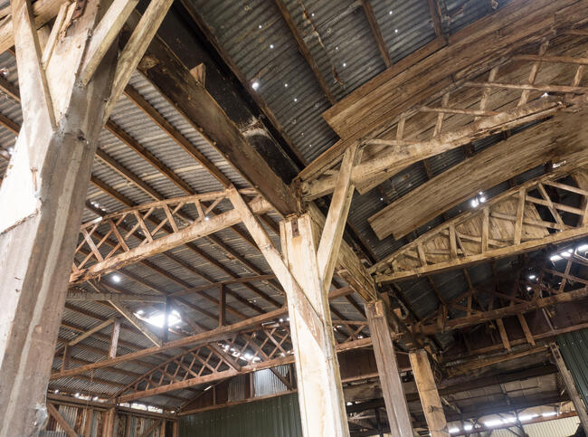 Paravane depot, interior