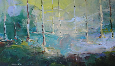 Bluebells, Morning Sunlight