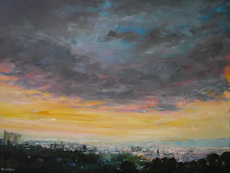 Storm Clouds at Sunset over Sheffield