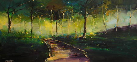 Sunlight &  Path, Broom Royd Wood