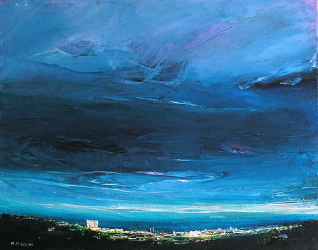 Evening Storm Sky, Last Sunlight