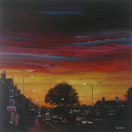 Towards Jimmy's Plaice, Eccy Road Sunset