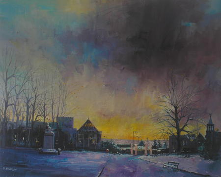 Snow Sky Dawn, Weston Park