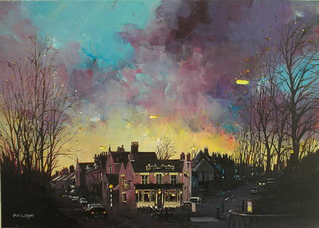 Winter Sunset Ranmoor Inn