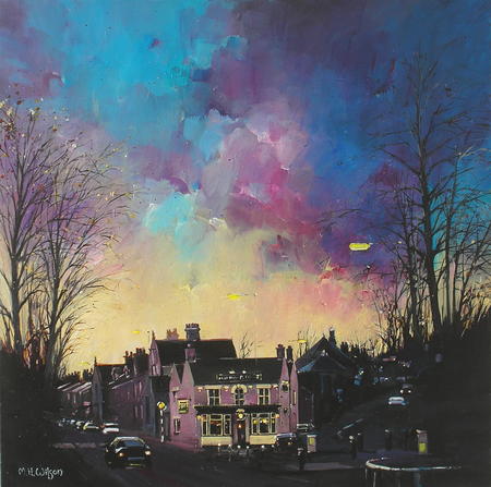 Winter Sunset Ranmoor Inn