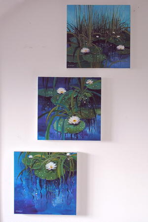 Water Lily Triptych