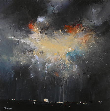 Dark Sky, City Storm Light