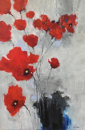 Poppy Splash Tinge Of Blue