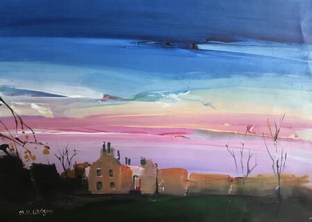 Winter Sunset B (Middleton Hall)