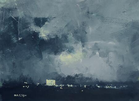 Blue Grey Storm Light 