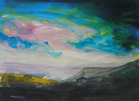 Sunrise, mist  rain [from Higger Tor]