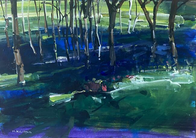 Bluebell Shadows, Eccy Woods 