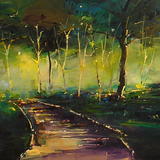 Sunlight &  Path, Broom Royd Wood