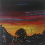 Towards Jimmy's Plaice, Eccy Road Sunset