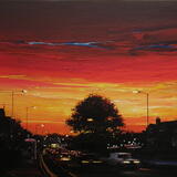 Towards Jimmy's Plaice, Eccy Road Sunset