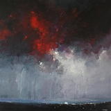 Red Storm Passing Over