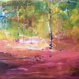 Three Birches, Autumn