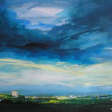 Evening sunlight over Sheffield