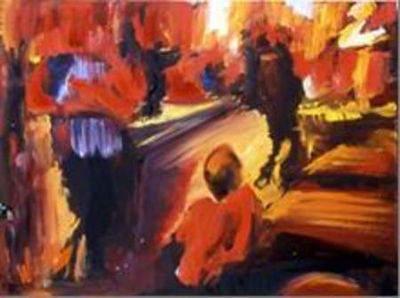 Mustang Hall 3, study for Watching