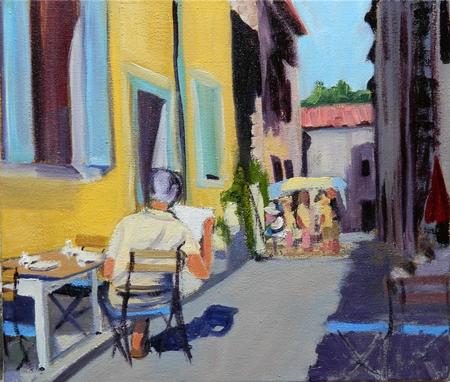 Breakfast on Market Day, Valbonne