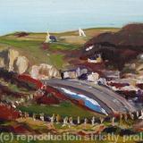 Etretat Village in Winter