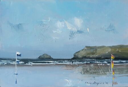 1914 Breezy day at Polzeath