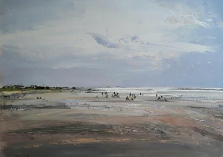 1955 Eastwards from Camber beach