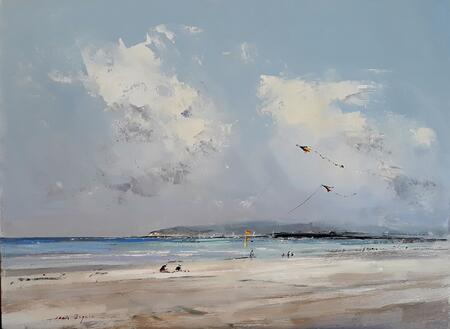 1942 Kite fliers on Camber beach