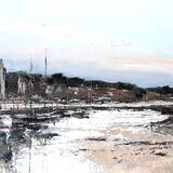 2142 First light, Blakeney Quay