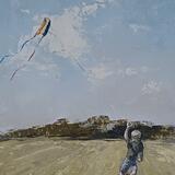 William Frere Daynes with his kite