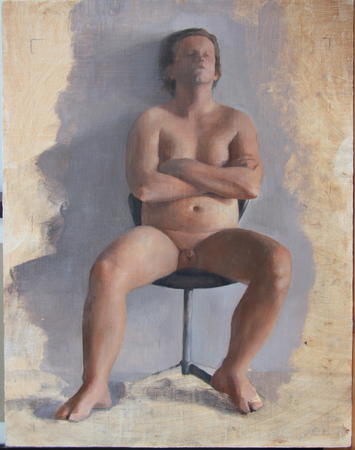 Seated Man, Front
