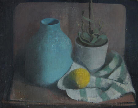 Still Life with Blue Vase