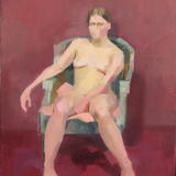 Nude on a Green Chair