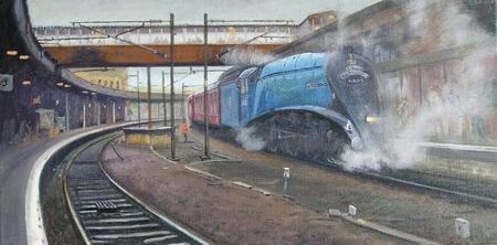 Sir Nigel Gresley at York Station 5th July 2008