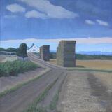 Huttoft bank-Straw bale stacks