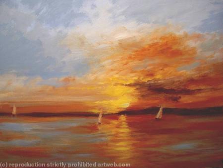 impressionist-sunset print