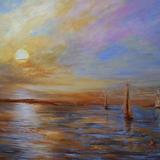 Lighthouse Sunset SOLD!