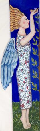 small bird rescued by passing Angel